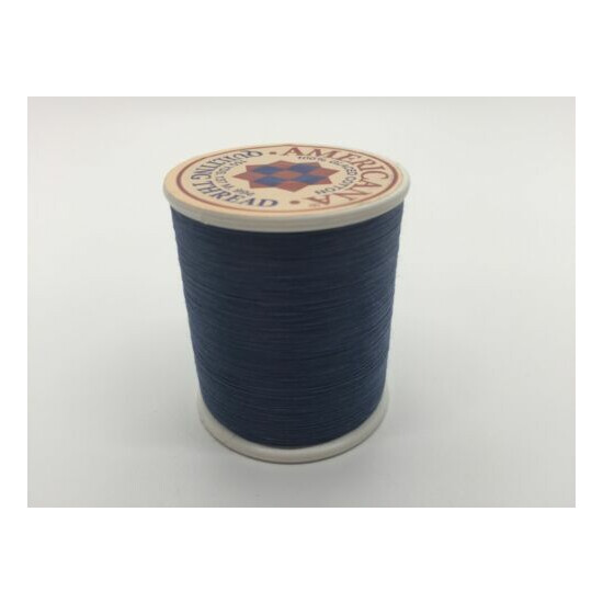 Sewing Thread 100% Cotton Spool Navy Blue Yards All Purpose Sew USA Quilting image {2}