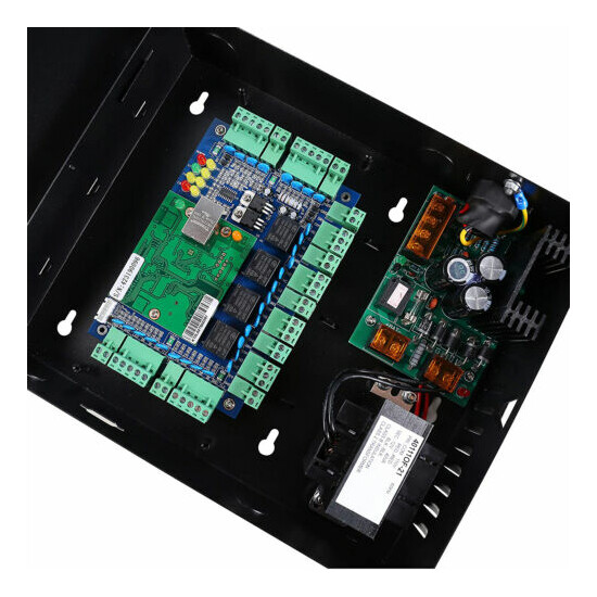 TCP/IP Network 4 Door Access Control Board Kit w/ Power Box with keypad. image {2}