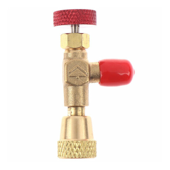 2pcs R410A R22 Refrigeration Charging Adapter for 1/4" Safety Valve Ser_xa image {4}