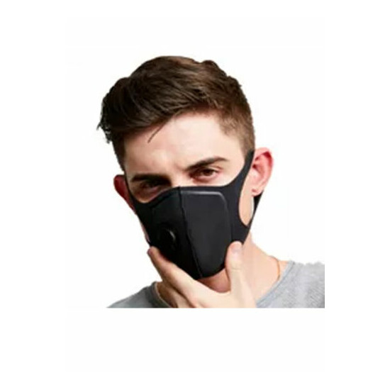 Black Reusable PM2.5 Polyurethane Face Mask with Valve Unisex AUS STOCK image {5}