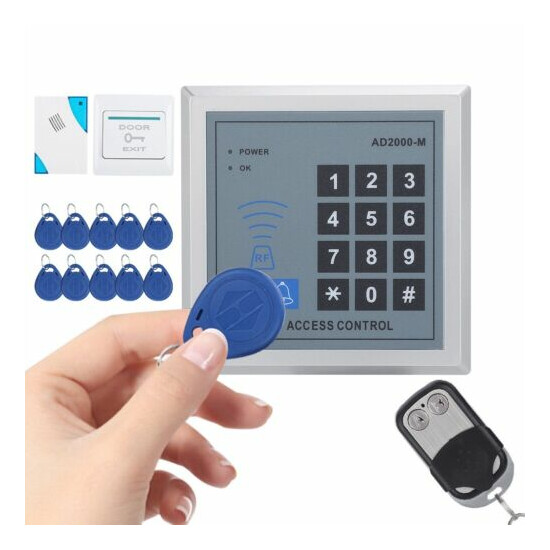 Security Door Electronic Lock Access Control System Card Reader Password Keypad image {2}
