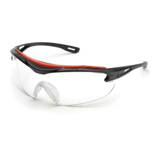 Elvex Delta Plus Brow-Specs Safety/Shooting Glasses Clear Anti-Fog Lens Z87.1 image {1}