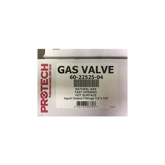 60-22525-04 Protech Gas Valve 602252504 (NEW) image {1}