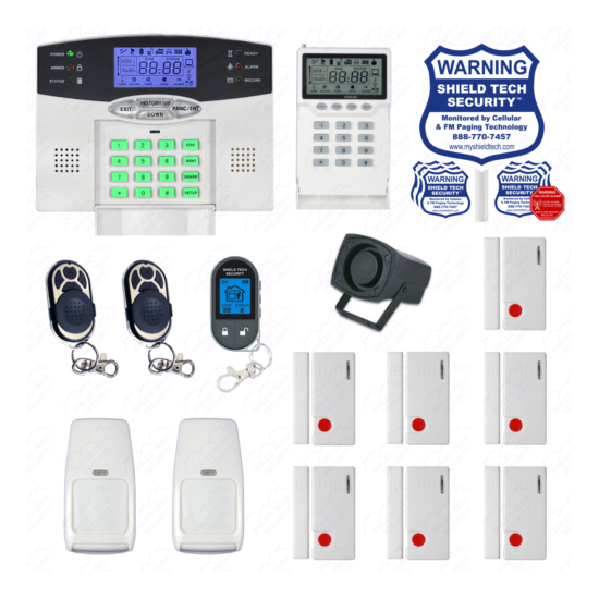 DIY Wireless Home Security System LCD Burglar House Alarm Smart Voice Prompt GU image {1}