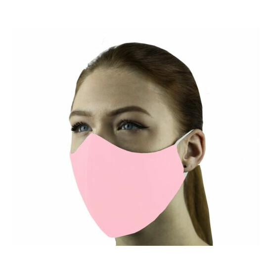 3 Face Masks Set In 3 sizes Triple Layers 100% Cotton Washable Reusable W/Pocket image {79}