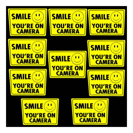 Lot Camera Window Warning Stickers Sign For Home Waterproof Surveillance Decal image {1}