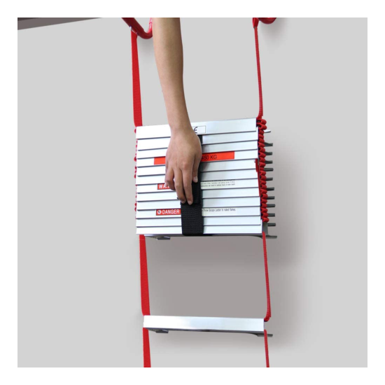 Hausse Retractable 3 Story Fire Escape Ladder, 25 Feet image {3}