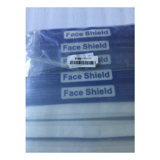 Lot of 10 Double-Sided Anti-Fog Face Shield image {2}
