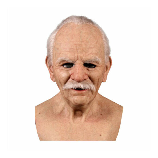Another Me-The Elder Halloween Holiday Funny Masks Supersoft Old Man Adult Mask image {3}