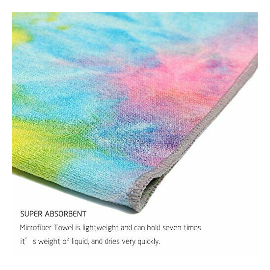 DREAM SLIM Gosweat Hot Yoga Towel Mat Yoga Towel Non Slip with Grips Super Ab... image {3}