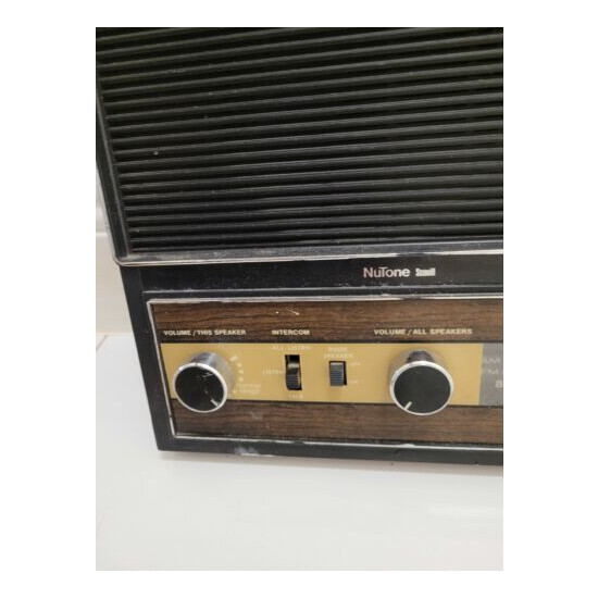 Vintage Nutone IM-203 Radio Intercom Master Station w/ Mounting Hardware image {2}