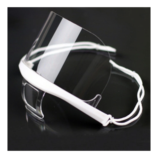 Transparent Clear Plastic Anti-Fog Mouth Shield Kitchen Hotel Restaurant Salon Thumb {5}