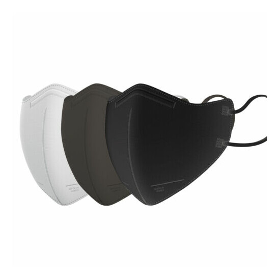 AER KF94 Premium BLACK GRAY WHITE Face Protective Mask Small Medium Large image {3}