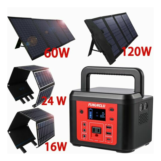 Solar Power Generator Solar Panel 48000mah Portable ElectricBattery Pack Outdoor image {3}