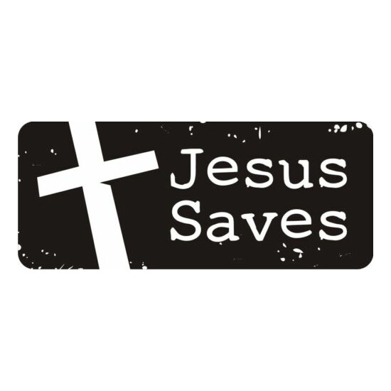3 - Jesus Saves Hard Hat Biker Helmet Sticker Bs379 3 image {1}