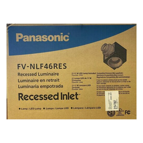 Panasonic FV-NLF46RES Recessed Inlet For Exhaust and Supply Inlets image {1}