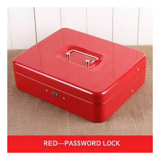 Portable Safes Storage Cash Box Money Drawer Key Lock / Password Lock Safe Lock  image {4}