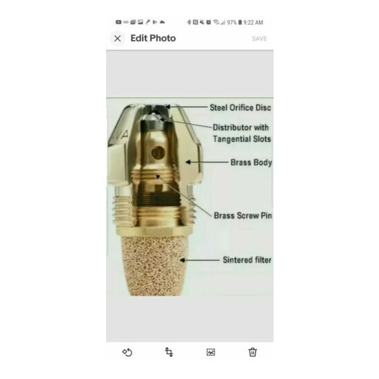 SIX (6) NEW 3.00-60* A HOLLOW DELAVAN OIL BURNER NOZZLE(Prompt and Free Shipment image {4}