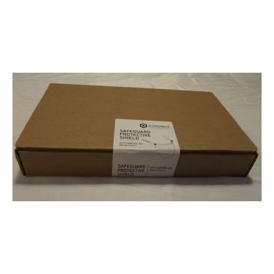 Advoque Sealed Box 20 FACE SHIELDS 519151, Safeguard Protective Shields FREE S&H image {3}