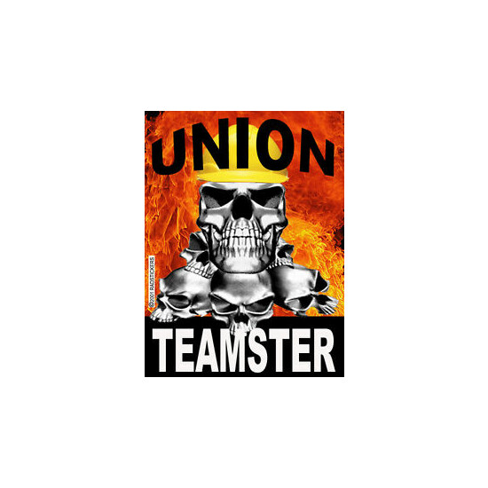 Union teamster with skulls and fire, CT-6 image {1}
