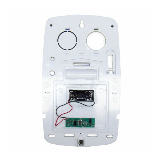 White Dummy/Decoy Alarm Bell Box with Blue Lens and dual alternate Flashing LEDs image {2}