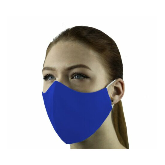 3 Face Masks Set In 3 sizes Triple Layers 100% Cotton Washable Reusable W/Pocket image {31}