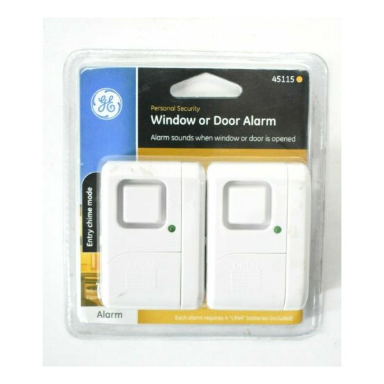 GE 45115 Personal Security Window or Door Alarm - Almond Colored New image {1}