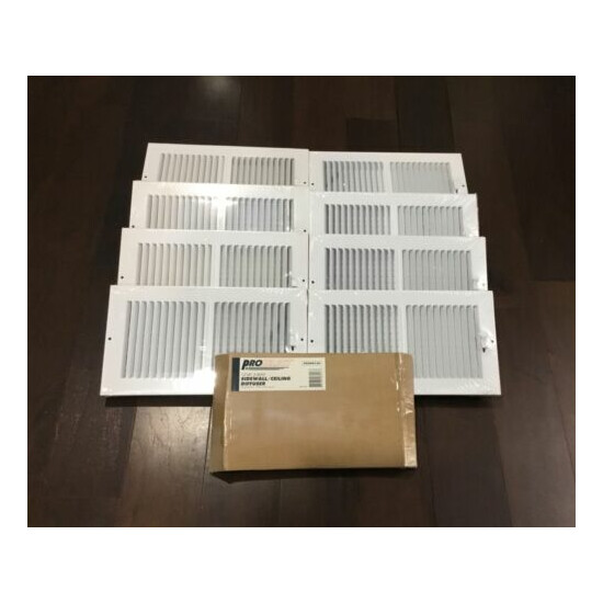 Lot of 28 HVAC Register & Return Assorted Sizes Stamped Steel White With Screws image {2}