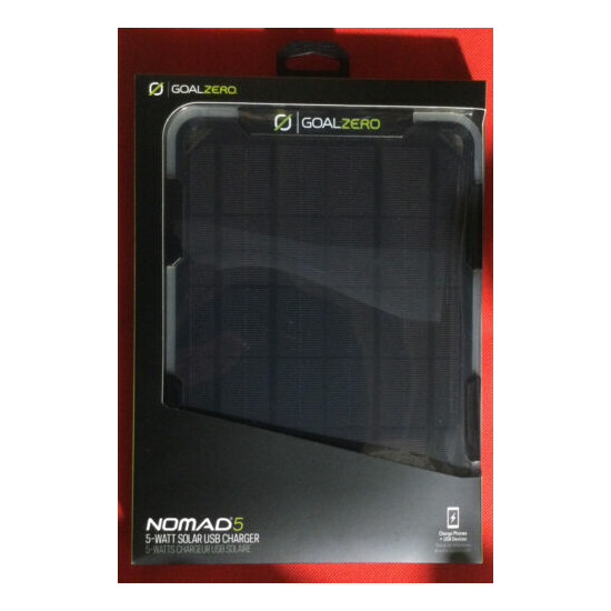 GoalZero Nomad5 5-Watt Solar USB Charger #11500 image {1}