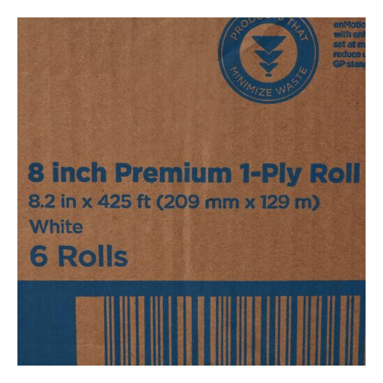 enMotion 89410 Premium Touchless Paper Towel Roll 8-1/5" X 425' White 6 Ct image {4}