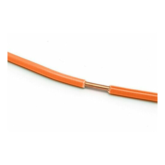 THHN / Building Wire - Orange Jacket - 12 Gauge Solid Copper UL UV - 25 Ft image {3}
