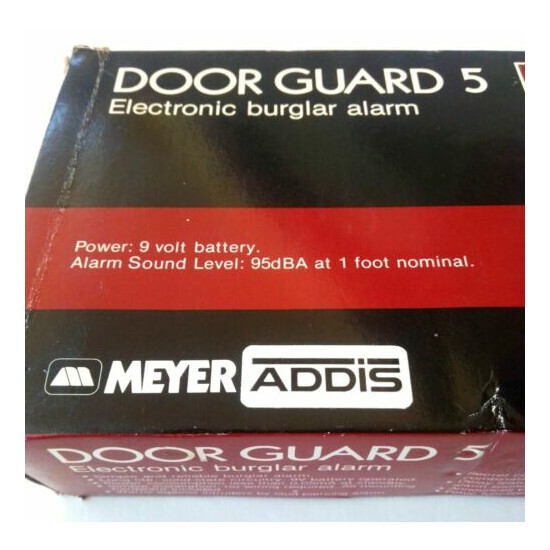 Meyer Addis Door Guard 5 Vintage Electronic Burglar Alarm NOS Rare Hong Kong image {7}