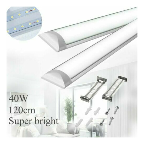 2 Pack LED Shop Light 4FT 6000K Garage Ceiling Lights bright Ceiling Fixture Thumb {1}