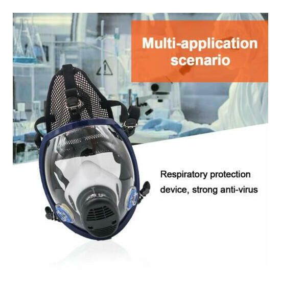 Full/Half Face Gas Mask Respirator Painting Spraying Safety Protection Facepiece image {35}