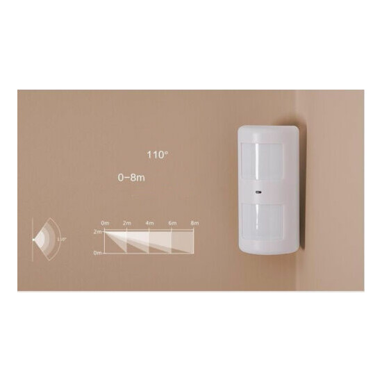 105S Home Security Standalone Wireless Alarm System PIR Motion Door Sensor Siren image {4}