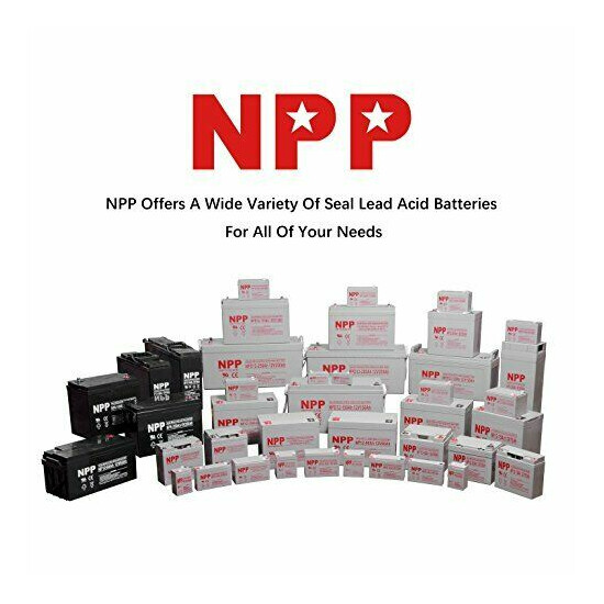 NPP 6V 9Ah Rechargeable SLA Battery For Alarm Kid's Scooter MX 6-7Ah UB670 image {4}