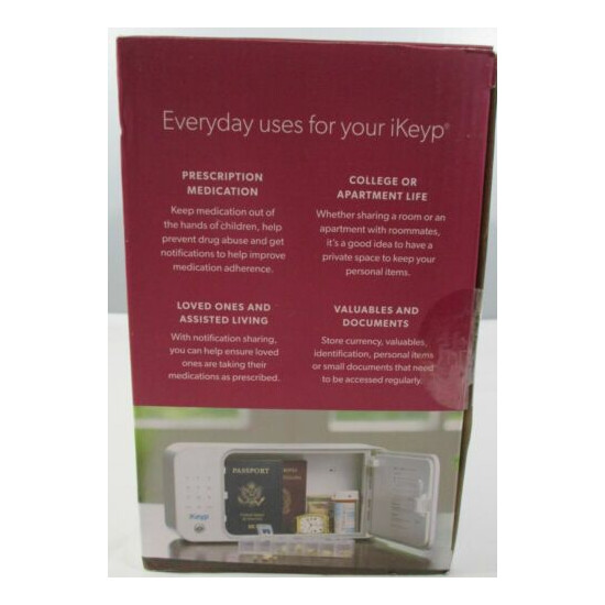 New iKeyp Bolt Smart Storage Device Secure Wifi Safe Box Medicine Money Document image {3}