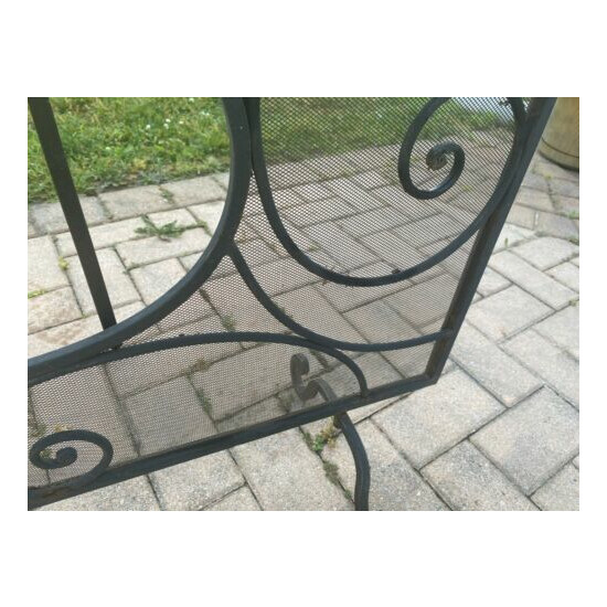 Antique Wrought Iron Fireplace Screen image {7}