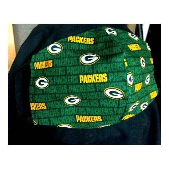 ***Green Bay Packers*** Cotton Face mask (handmade) image {3}