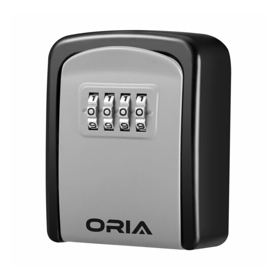 Wall-Mounted Waterproof and Rainproof Outdoor Key Lock Storage Safe Box 4 Digits image {1}