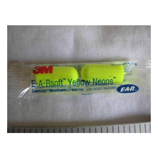 (50) Pair NEW 3M E-A-R Soft Yellow Neons Foam Ear Plugs NRR33 33dB 312-1250  image {2}