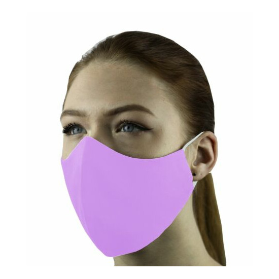 3 Face Masks Set In 3 sizes Triple Layers 100% Cotton Washable Reusable W/Pocket image {97}