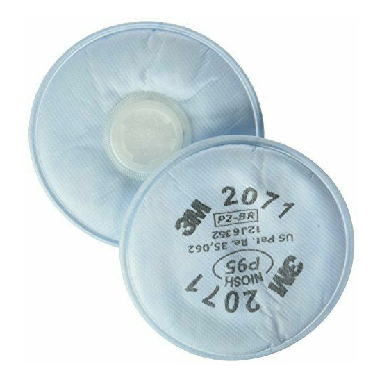 3M 6300 Half Facepiece Respirator W/ 2 Ea. 3M 2071 Filter Cartridge Size: LARGE image {4}