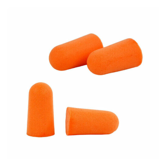 EarPlugs 100 Pair Orange Soft Foam Value Individually Wrapped NRR 33DB Ear plugs Thumb {5}