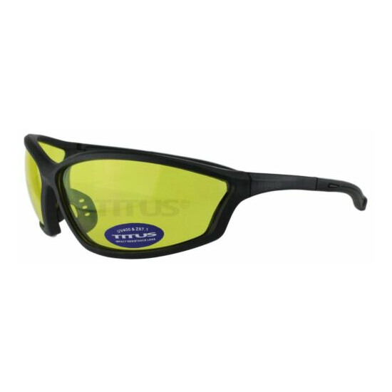Titus G27 Competition w Rx-able Lens Safety Glasses Shooting Motorcycle ANSI Z87 image {1}
