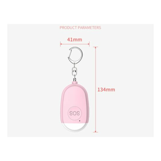NEW! Rechargeable Personal Sound Alarm with Keychain for Women, Elderly, Kids  image {2}