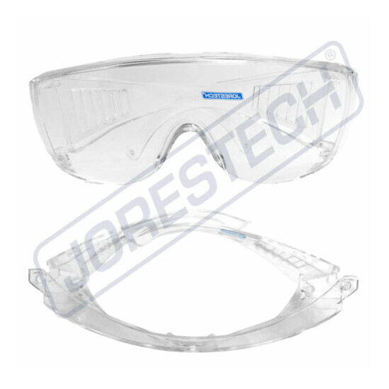 JORESTECH CLEAR LENS SAFETY FITS OVER GLASSES UV  image {7}