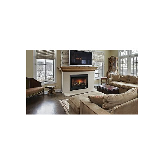 Superior 33" RNC Electronic Top Vent Fireplace w/Aged Oak Logs-LP image {2}