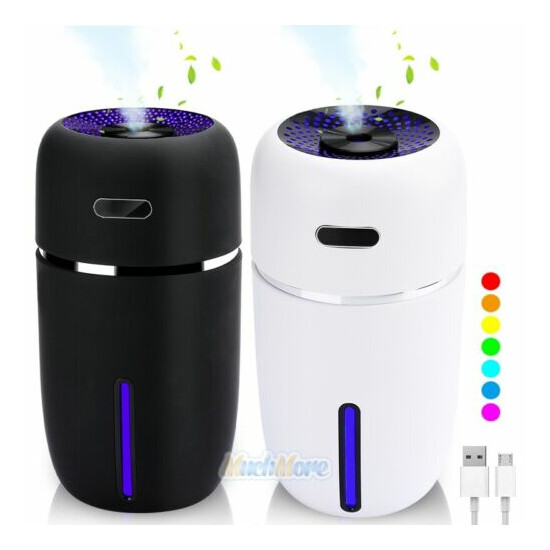 200ml Portable USB LED Mini Car Home Humidifier Aroma Oil Diffuser Mist Purifier image {2}