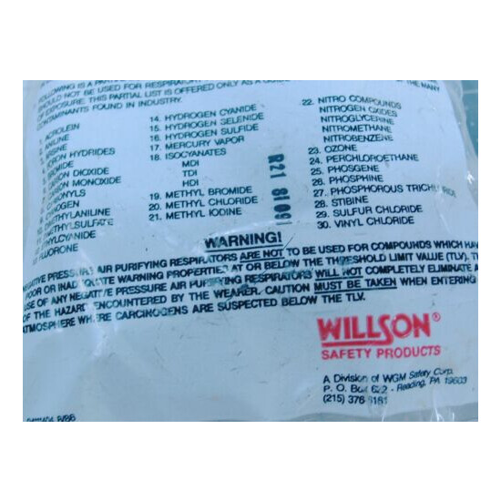 One Pair of 2 WILLSON Chemical Cartridge Filters R21 #8109  image {2}